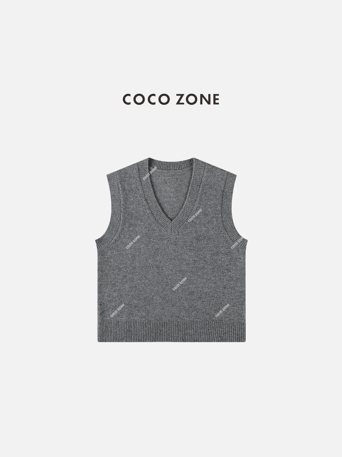 

Вязаный жилет Zone 00 из шерсти с V-образным вырезом, повседневный, универсальный, приталенный, прямого кроя, стандартной длины, летняя новинка