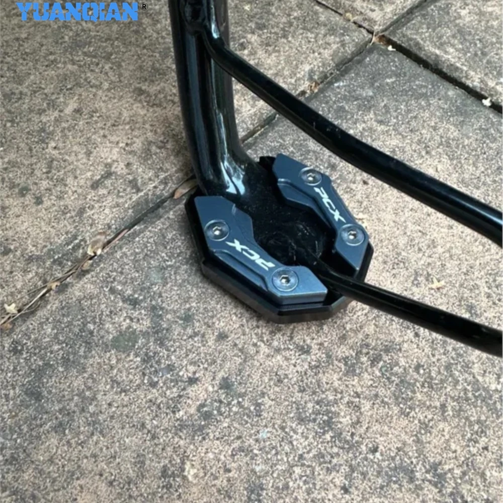 

Enlarger Pad Side Bracket For Honda PCX125 PCX150 PCX160 PCX 125 150 160 2021-2024 Accessories Kickstand Side Stand Extension