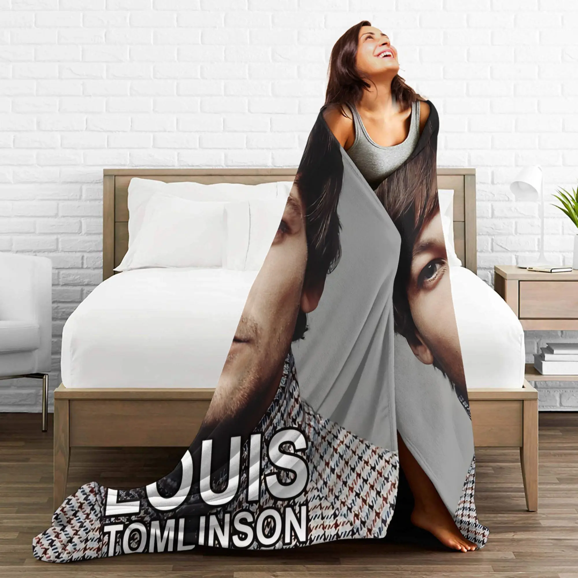 Louis Tomlinsons Lemonade Tour 2025 Blanket Warm Cozy Fluffy  Throw Blankets for Bed 50x60 Inch Multi-size Bedspread