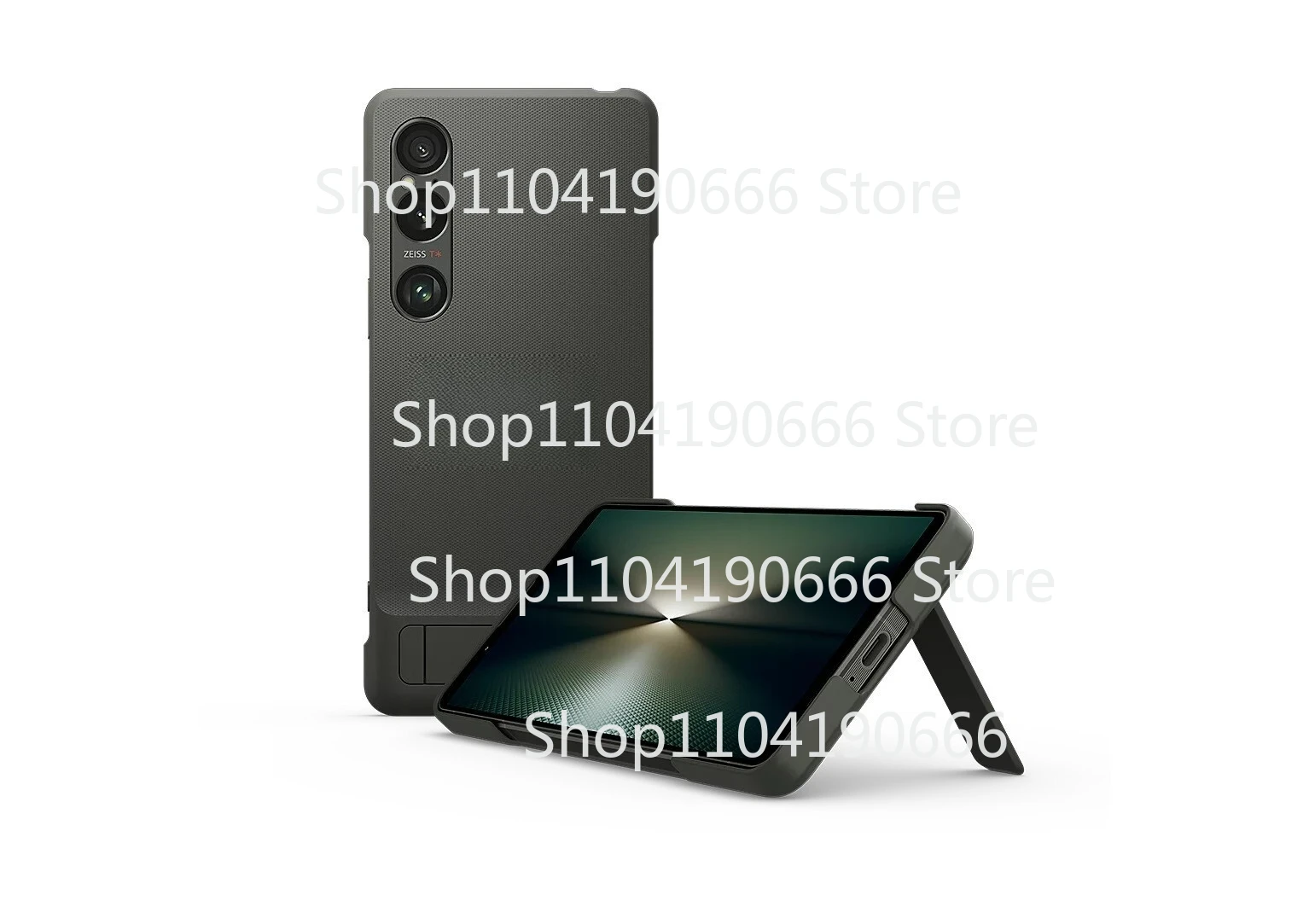 Genuine Style Cover Case with Stand For  Xperia 1VI -XQZ-CBEC -GREEN  Used