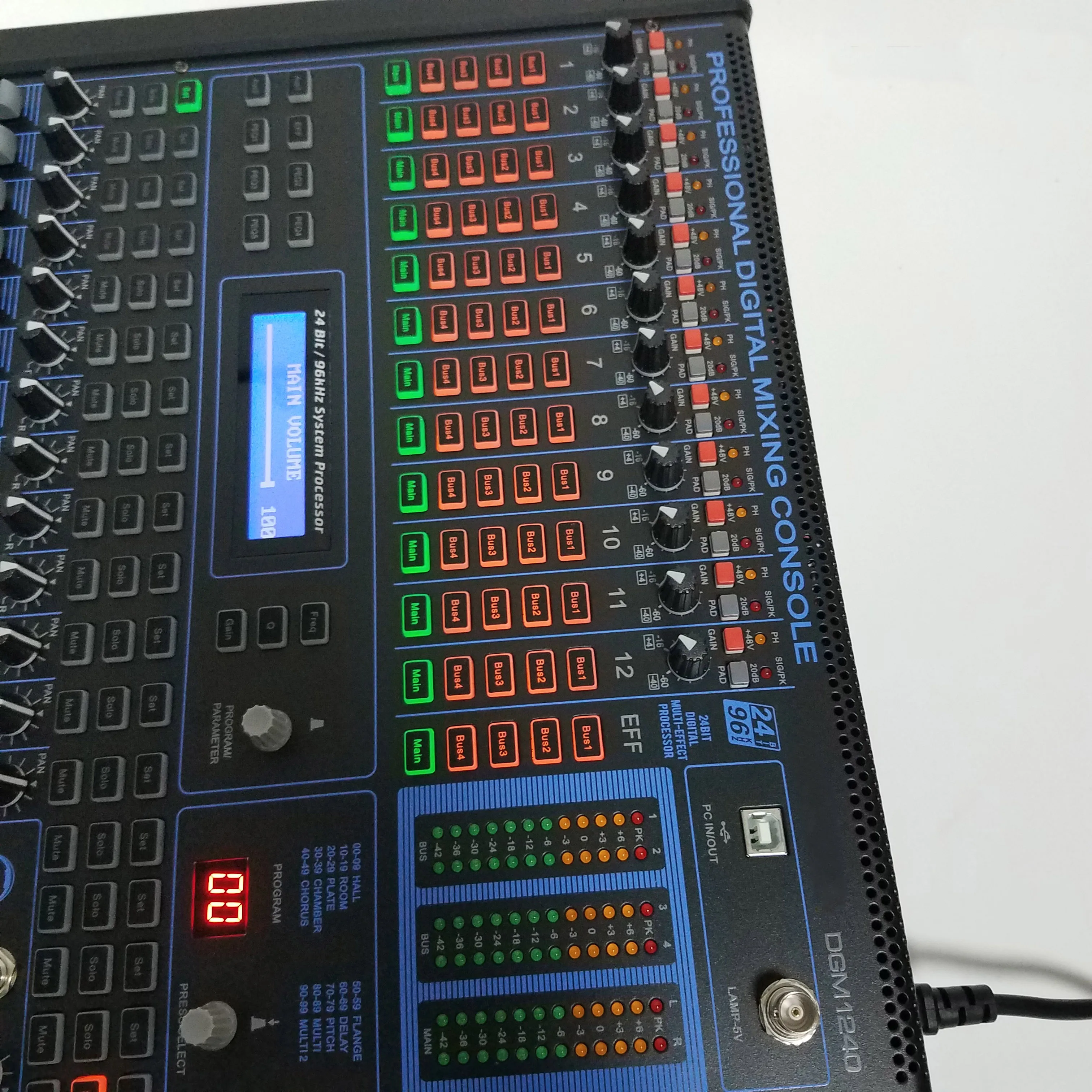 Leicozic-mezclador Digital profesional de 12 canales, Consola de escritorio de mezcla de Audio, Consola de estudio Mikser, DJ para escenario, iglesia, barra de sonido