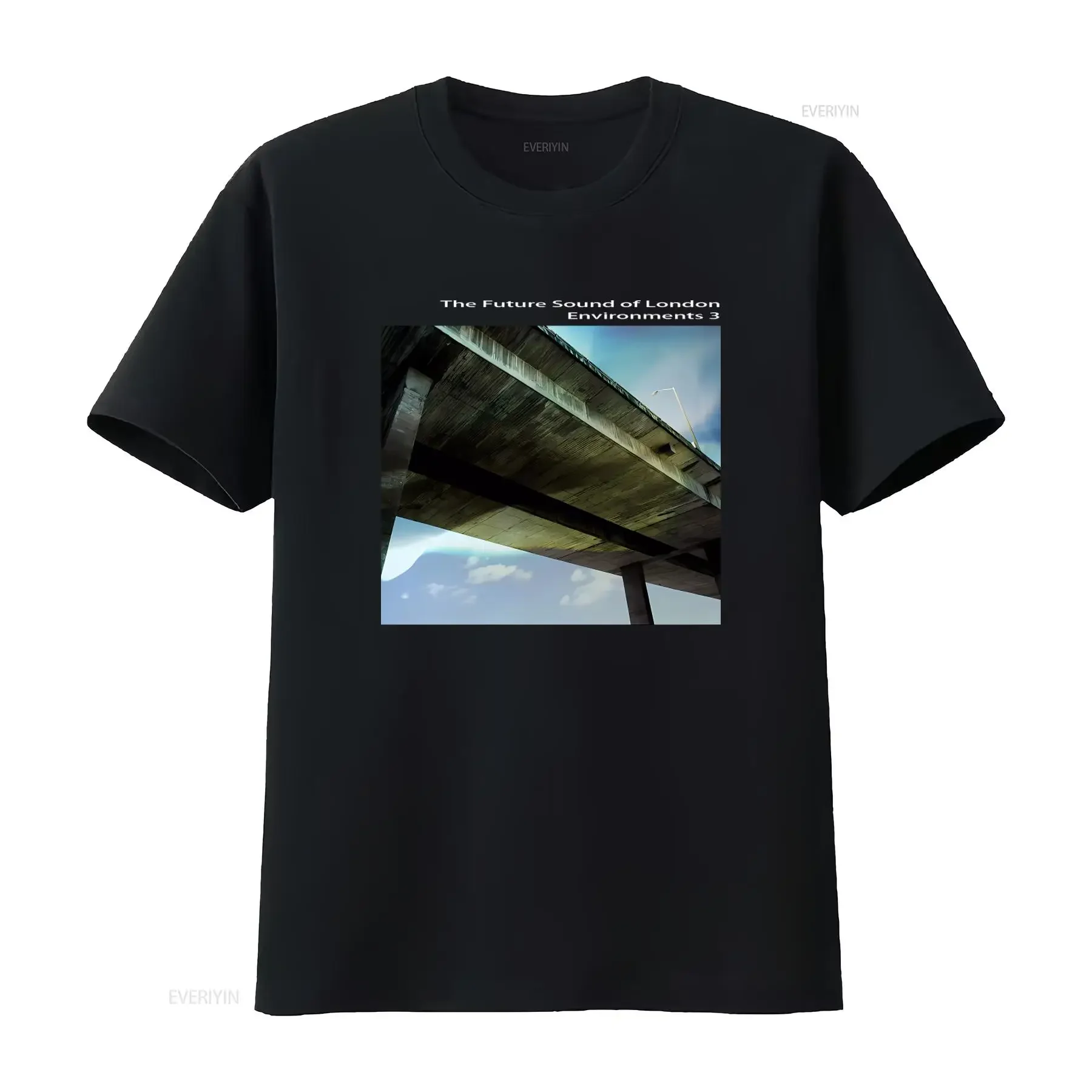 The Future Sound of London Environments 3 T Shirt Print Electronic Style Men's Fashion vintage Washed streetwear Stylish