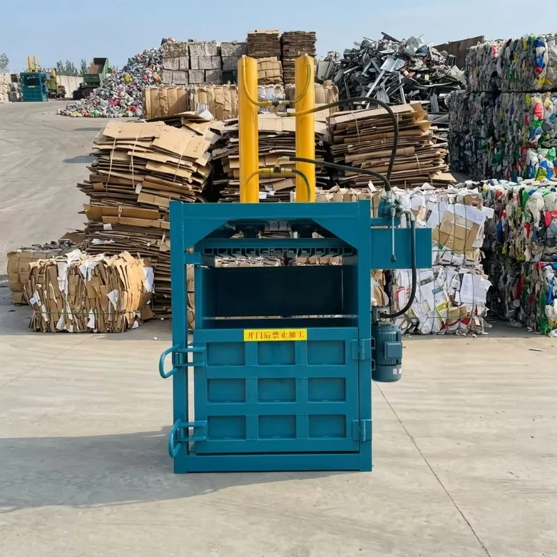 Vertical Hydraulic Baling Machine for Waste Cardboard Plastic Textile Aluminum Cans Compressing Customized