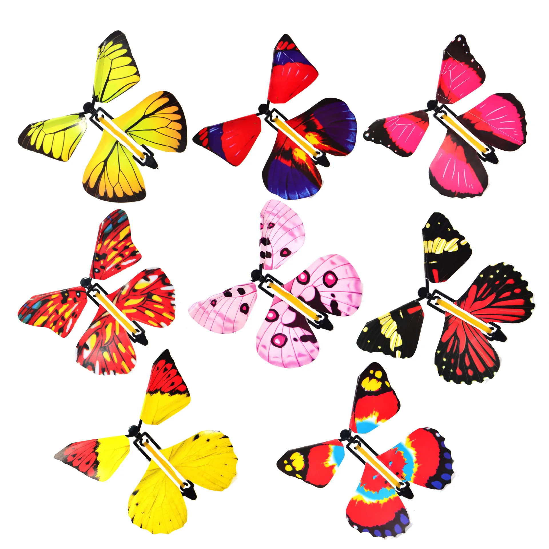 Flying Magic Butterfly Novelty Toy, Paper Rubber Band, Educação Científica, Learn Plane Surprise, Amazing Gift for Kid, 5Pcs