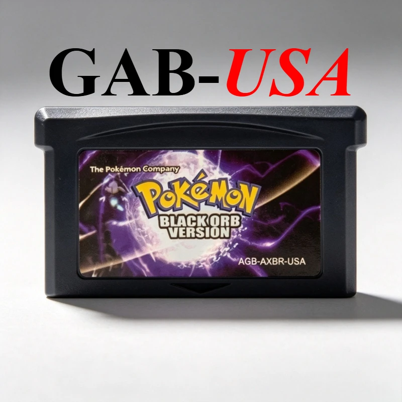 USA GBA Pokémon Spielmodul 32-Bit Videospielkonsolen-Karte AshGray Liquid Crystal Light Platinum Spielkarten-Sammlung Geschenk – Detail 19