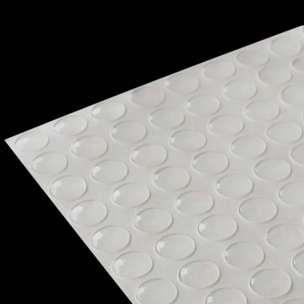 100Pcs Self Adhesive Clear Silicone Rubber Feet Pads Cabinet Door Buffer Bumpers Sound Dampening Anti Slip Furniture Pads