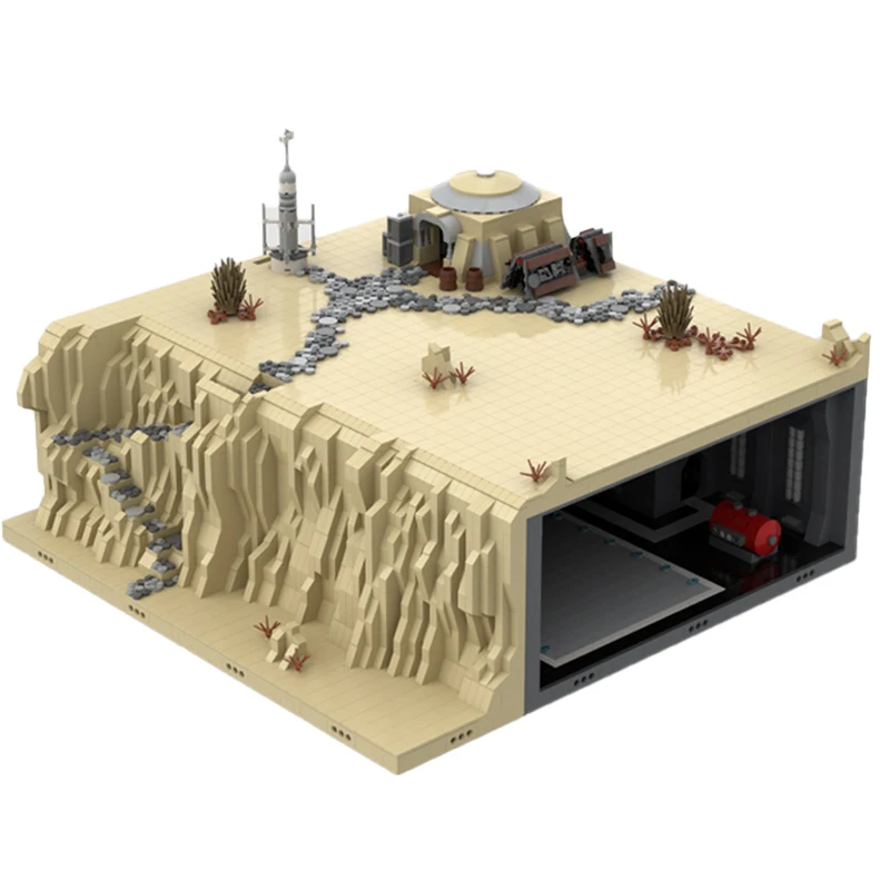 

NEW 7326PCS Famous star Movie scene MOC Tatooine Secret Base DIY creative ideas Children Toy Birthday Gift building blocks