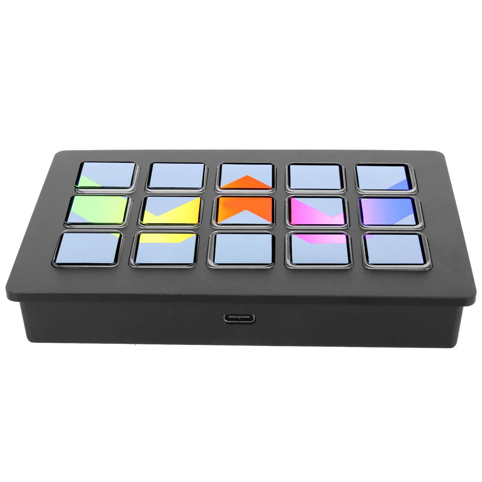Teclado personalizado LCD, 15 teclas, gatillo de acción en aplicación, Software, controlador de estudio, Macro teclado para Twitch para Discord para PC