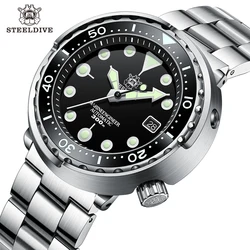 Steeldive SD1975 Candy Color Dial Ceramic Bezel 30ATM 300m Waterproof Stainless Steel NH35 Tuna Mens Dive Watch Automatic