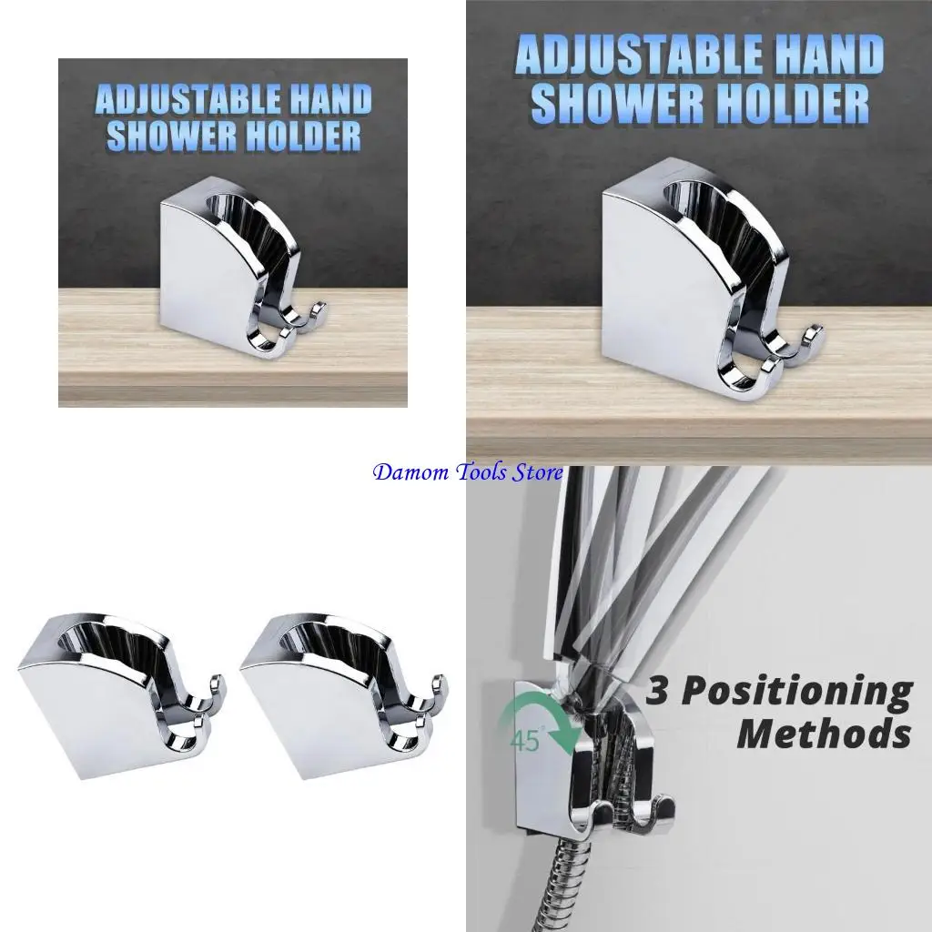 57BE Upgrades Shower Head Holder Removable Shower Head Stand Removable Shower Head Brackets for Multifunction  Use in Bathrooms