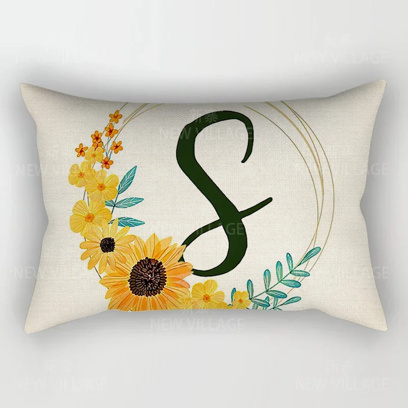 Home Decor 26 Letter Alphabet Pillowcase autumn decoration pillow cushion cover decorations throw pillow covers30*50 40x60 50*70