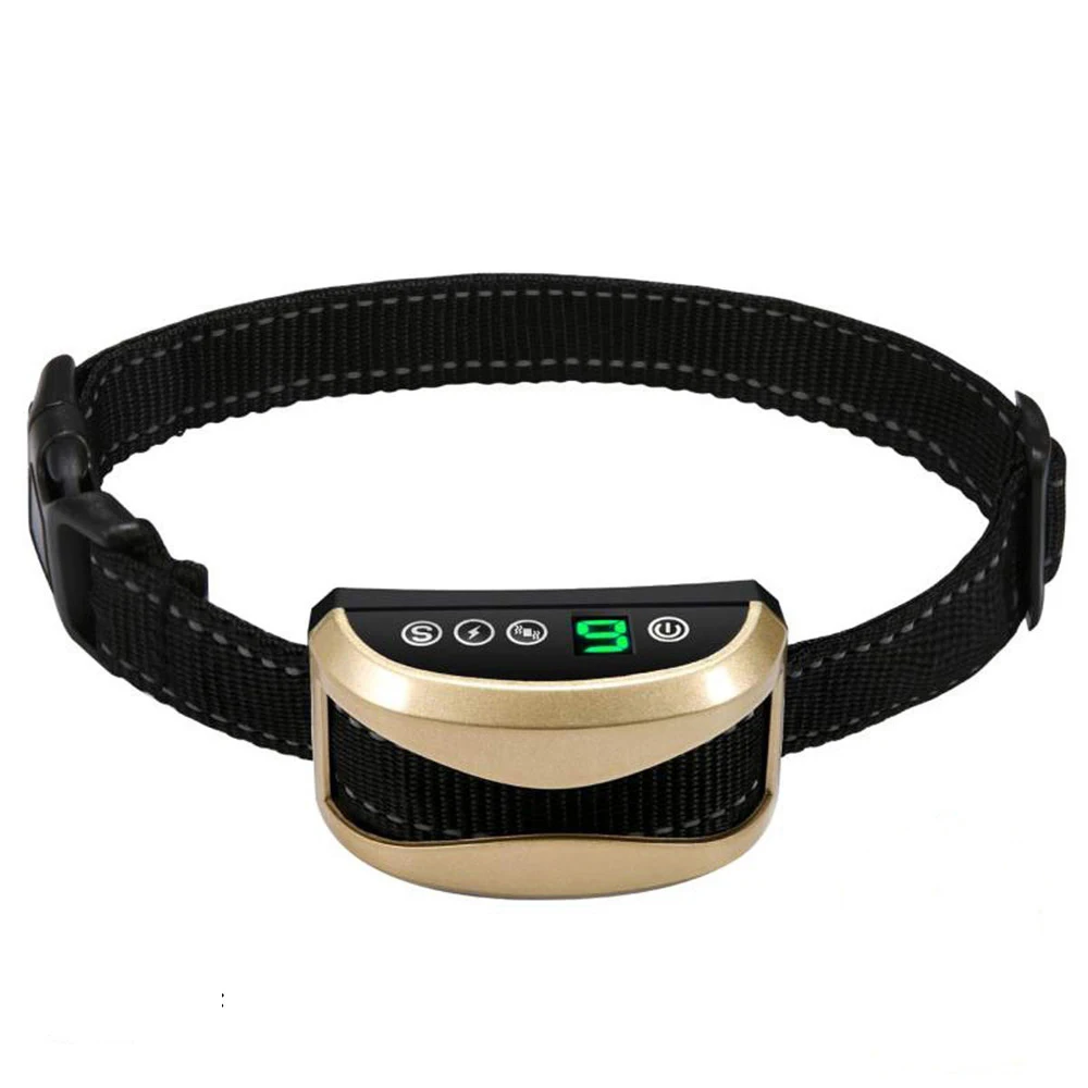 Dog Collar Anti Bark Control Collar Dog Training Accessories Waterproof Rechargeable Anti Barking For Dogs Training Collars