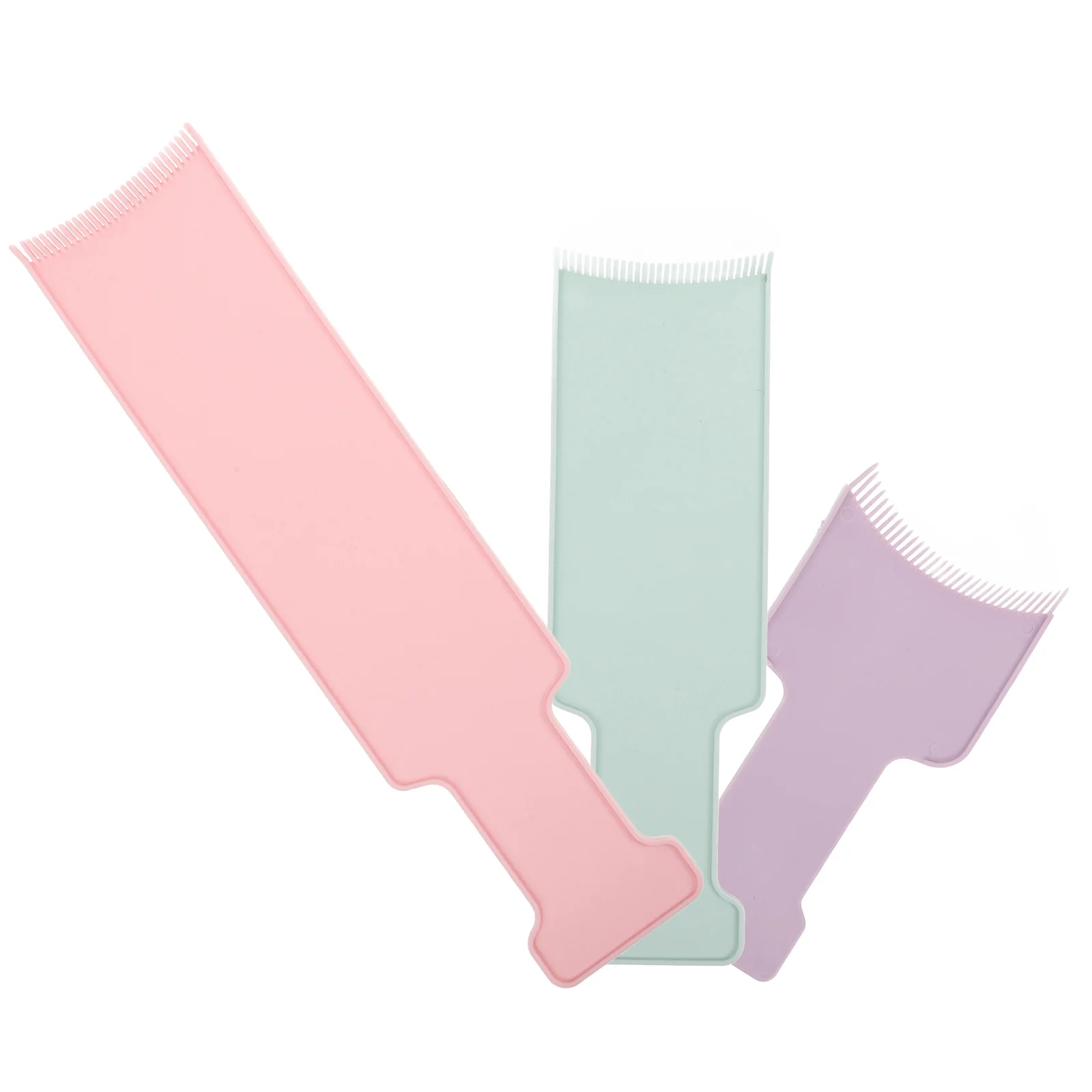 

3pcs Balayage Paddle Flat Highlighting Board Hair Coloring Tool For Home Salon Use Diy Dye Kit Stylist Foiling Comb