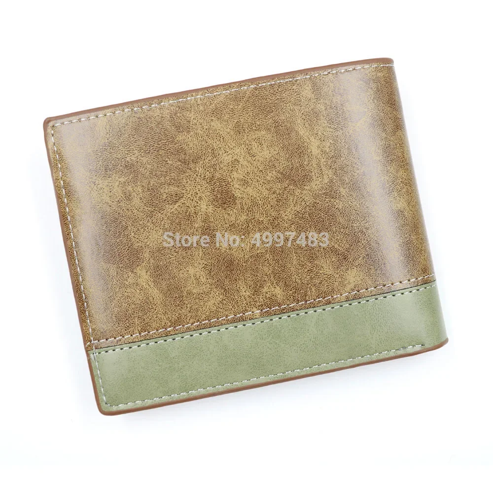 Anime Attack on Titan Eren Jager Khaki Men Wallets Scout Regiment Short Purse Card Holders