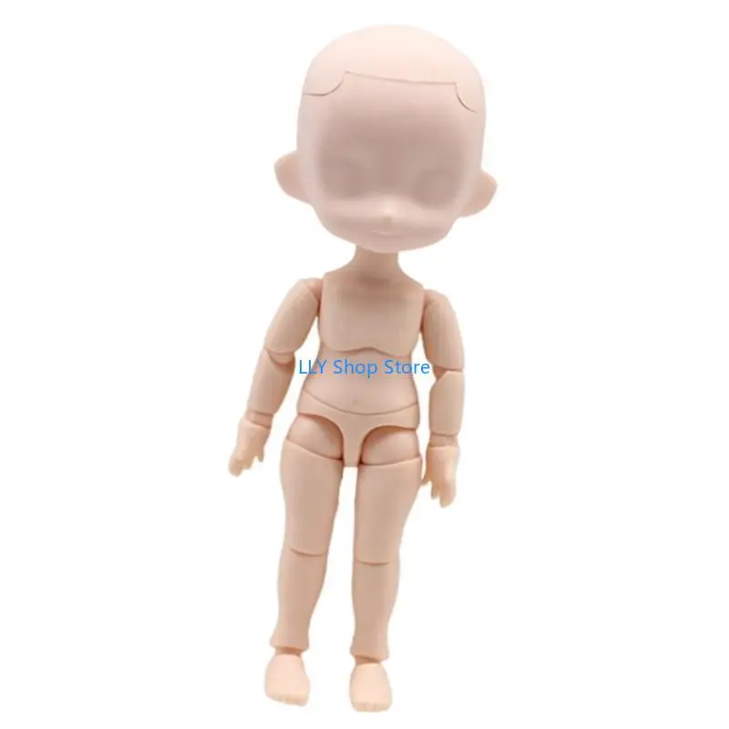 

T8UD Практичный гибкий прочный скелет куклы из смолы, аксессуар для создания, адаптируемый к различным украшениям головы куклы