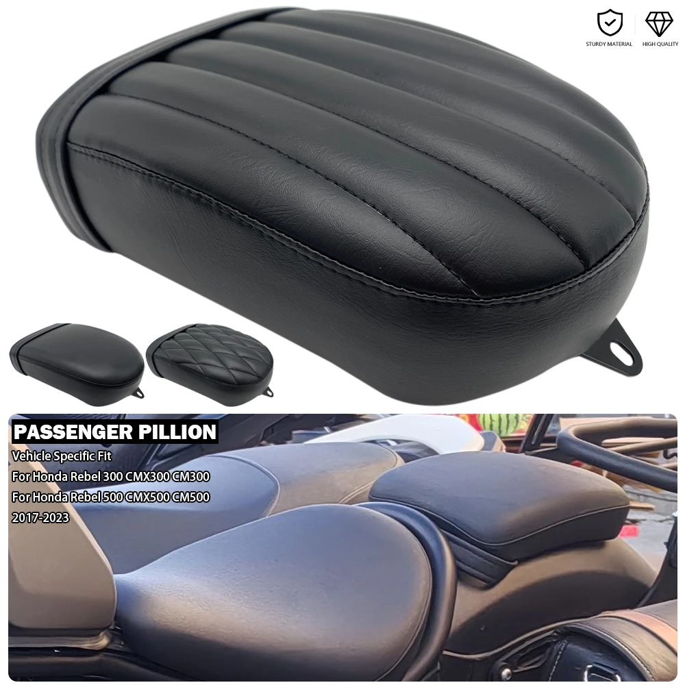 

CM500 CM300 Passenger Pillion Fits For Honda CMX 300 CM 500 Rebel CMX300 CMX500 2017-2023 Motorcycle Rear Seats Saddle Cushion