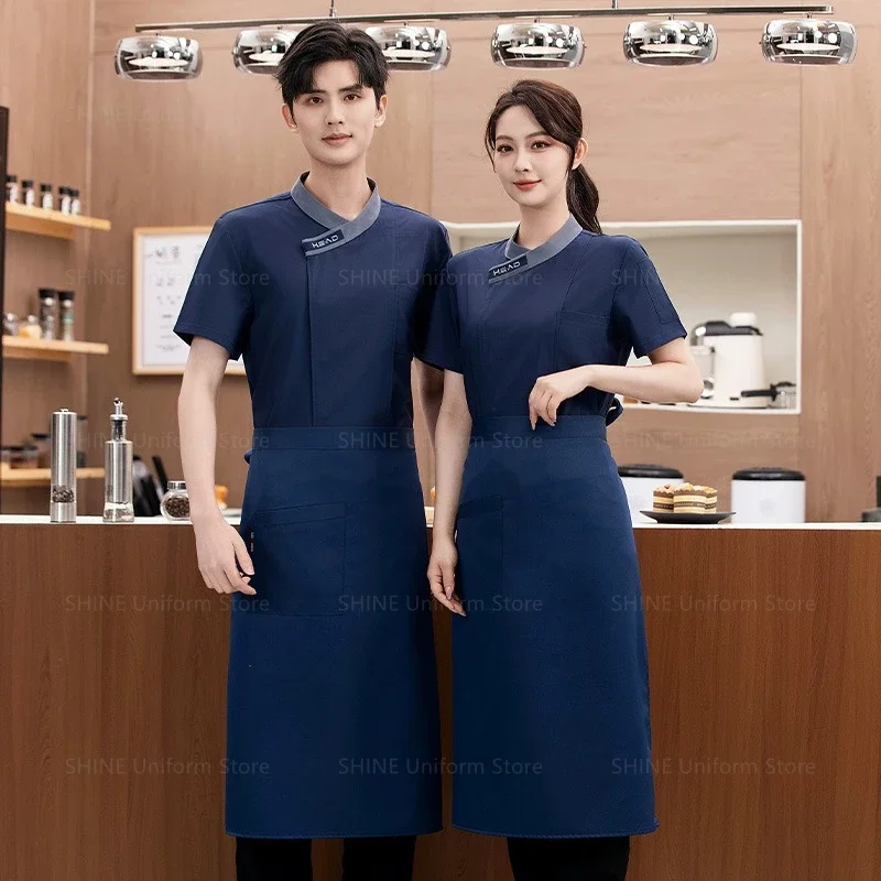 Uniforme de Chef transpirable, traje de cocina de malla, top Pizzaiolo, chaquetas de cocinero para restaurante, panadería, cafetería, camarero, camarera, abrigo de trabajo