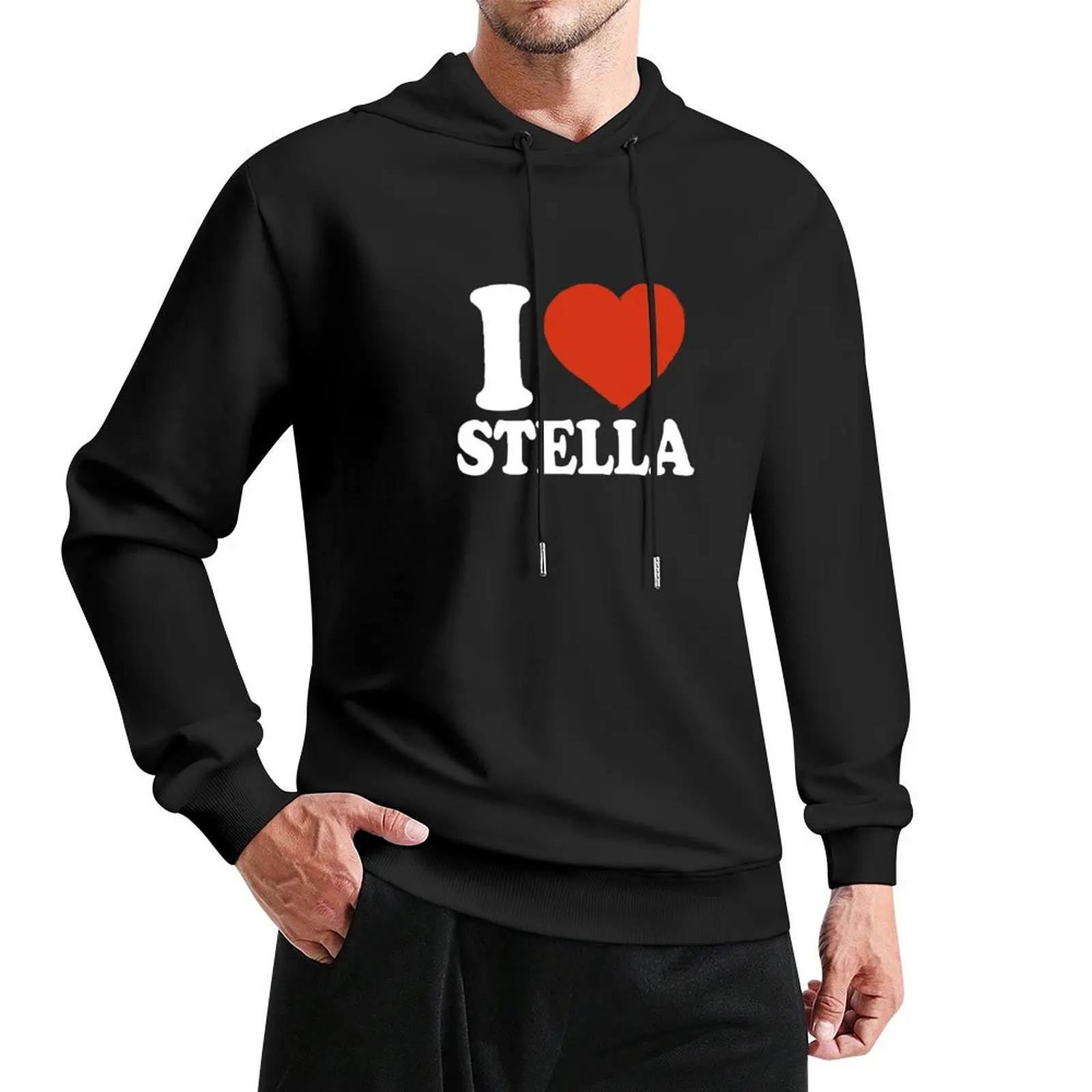 

I Love Stella Pullover Hoodie autumn korean clothes fashion men korean style clothes anime hoodie