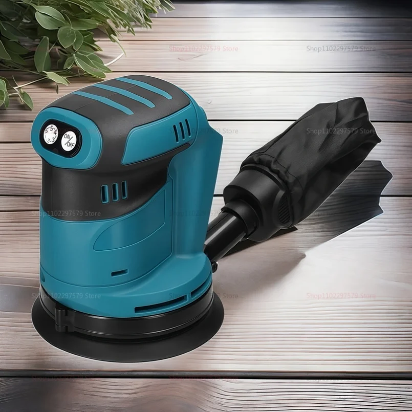 

Brushless Cordless Rechargeable Disc Random Orbital Sander Woodworking Sanding Putty Polishing Bare Tool Fit Makita 18V Battery