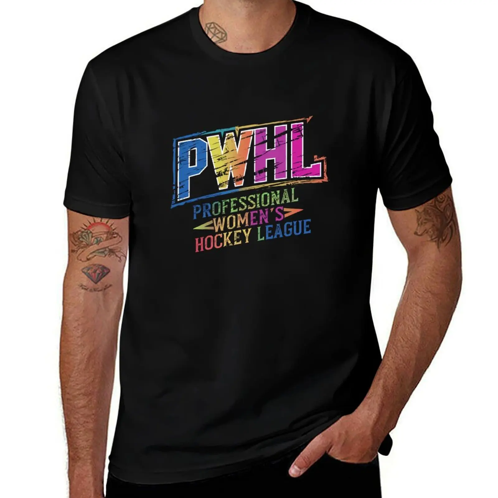 

Colorful Hockey League Design for Sports Enthusiasts T-Shirt t shirts for man slim fit anime t shirts oversize T-Shirt
