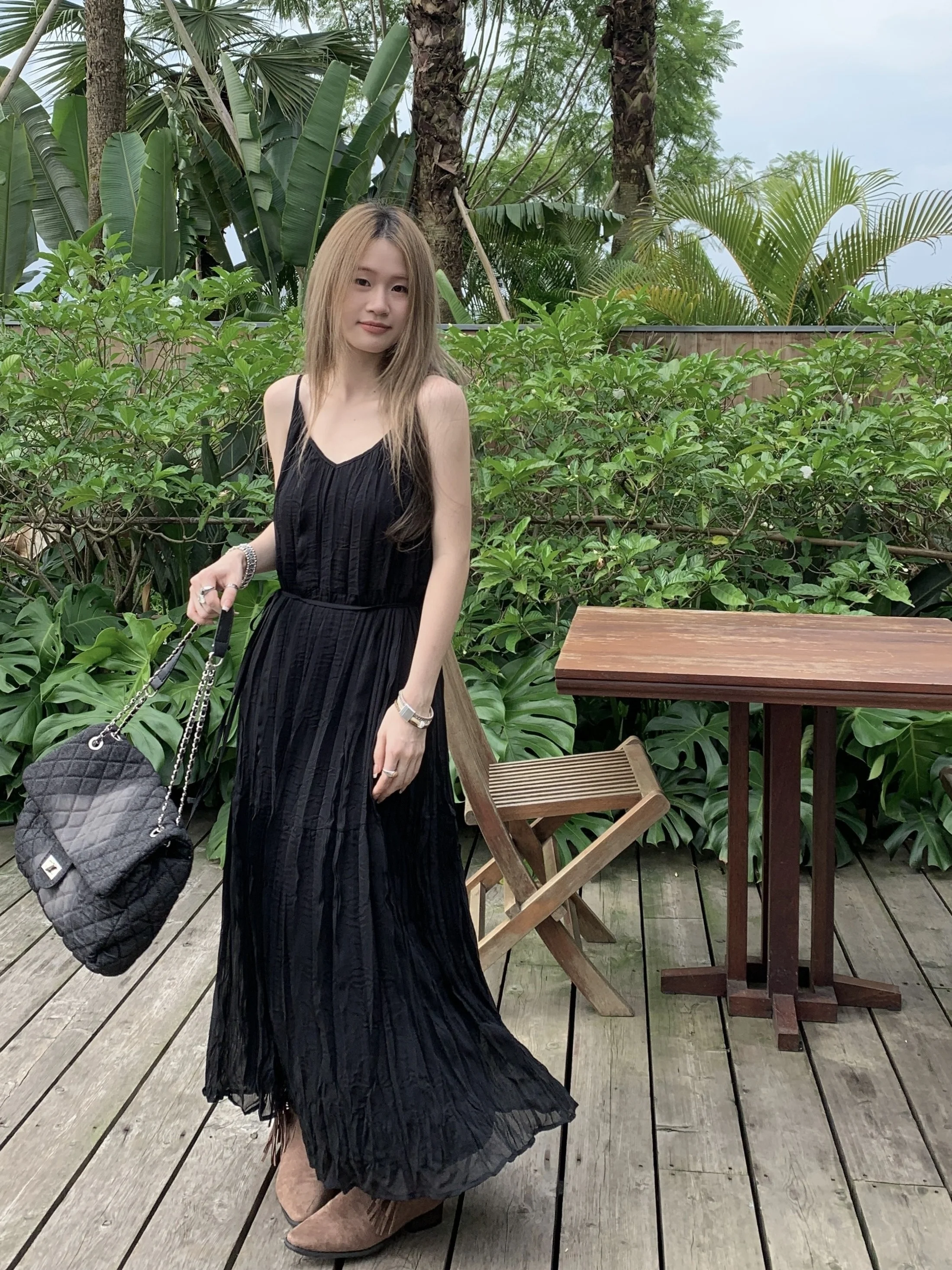 

plus Size Design Sensation Dress Spring Summer New Korean Loose Slimming Long Pleated Strapless Dress Fashionable plus Size