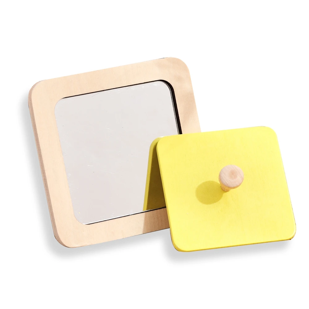 

Baby Montessori Mirror Puzzle Wooden Toys Busy Board Children Early Educational Sensory Toy For Toddler Preschool Teaching Aids