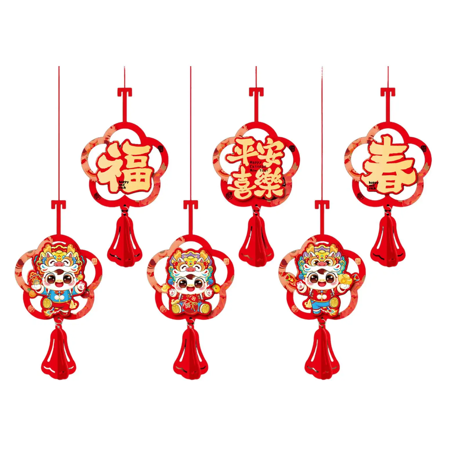 Décoration suspendue du nouvel an chinois, panneau suspendu d'entrée, décor du cheval 2026 pour chambre à coucher, porche, salle à manger, communauté