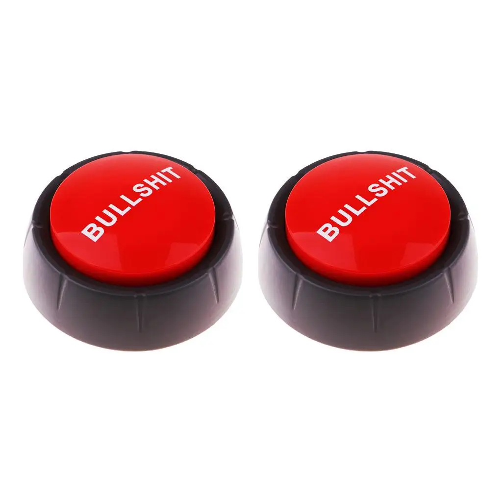 2x Button Tabletop Toy Light Sounds Quiz Press Button Supplies