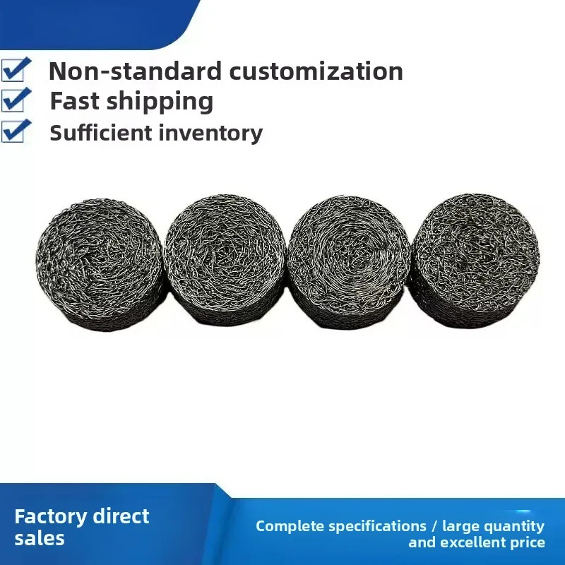 304 Stainless Steel Compressed Wire Mesh Gasket Washer, Filter Screen for High‑Pressure Foam Lance & Air Purifier
