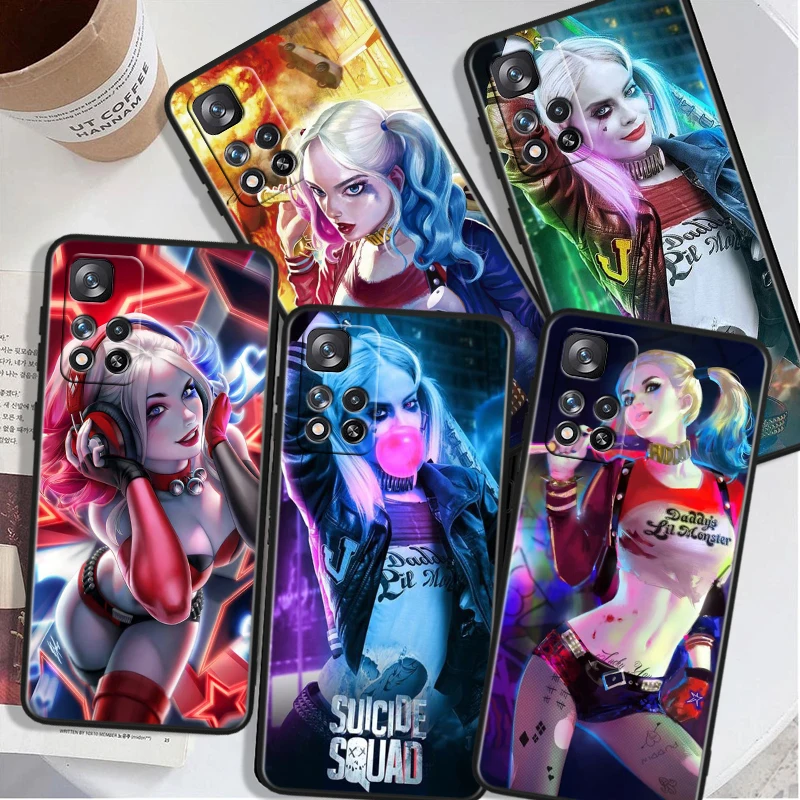 Harley Quinn Pete For Xiaomi Redmi Note 13 12 11T 11E 11S 10T 10S Turbo Pro Plus Max Lite Black Soft Phone Case