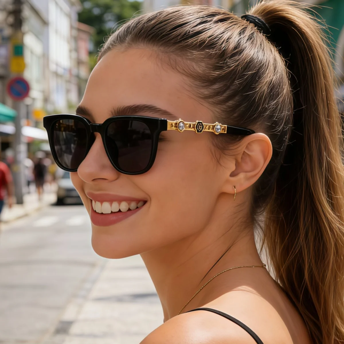 Europäische und amerikanische Retro-Sonnenbrille im Y2K-Stil, modische Unisex-Sonnenbrille für den Sommer, Sonnenschutz, UV-Schutz, leicht.