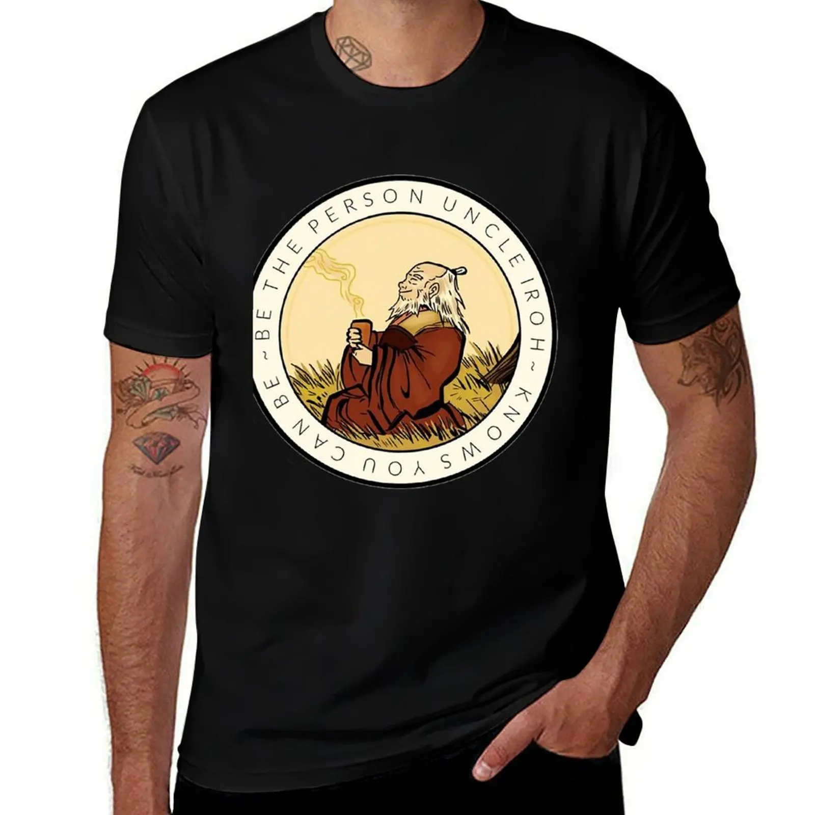 

The Person Uncle Iroh T-Shirt men t shirt cotton 100% man t shirts for men man t shirts cotton T-shirt