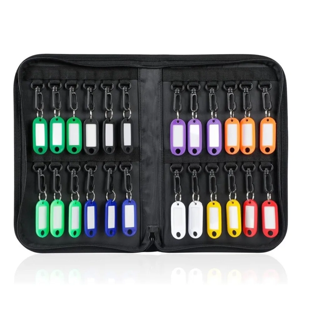 Smooth Zipper Design Fireproof Key Organizer Waterproof Home Storage Key Storage Box Fire Resistant Portable Key Case Office