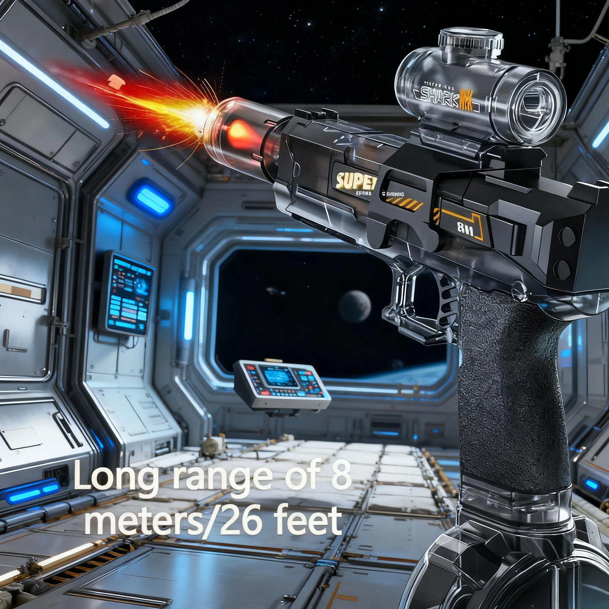 

Электрический водяной пистолет, игрушка с красным светом, мощный автоматический непрерывный водяной пистолет для стрельбы, игрушка для открытого бассейна для мальчиков, подарки для взрослых