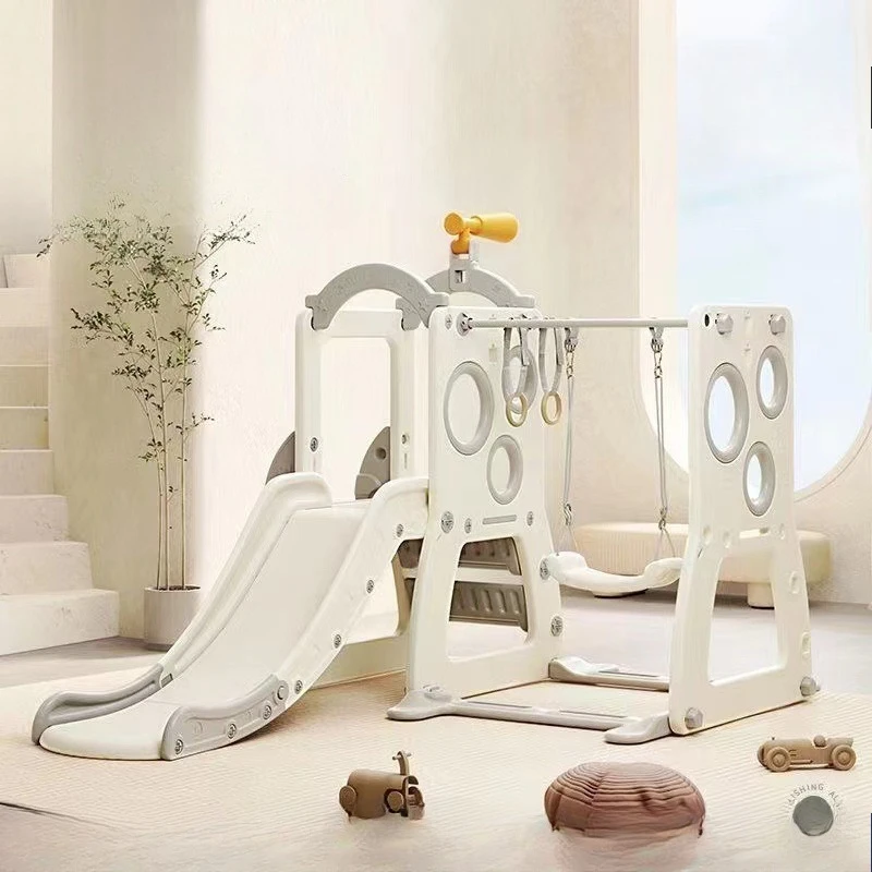 

Kids Indoor Slide Toddler Playset Swing Climbing Frame Baby Home Playground Safe Non Slip Foldable Compact Easy Assembly
