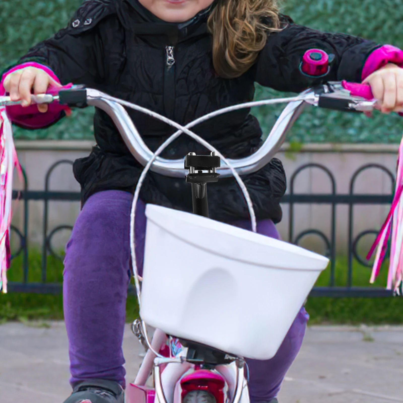 

Kids Accessories Black Handlebars Adjustable Extended Fork Metal Balance Princess Safe Riding Experience Mountain Bike