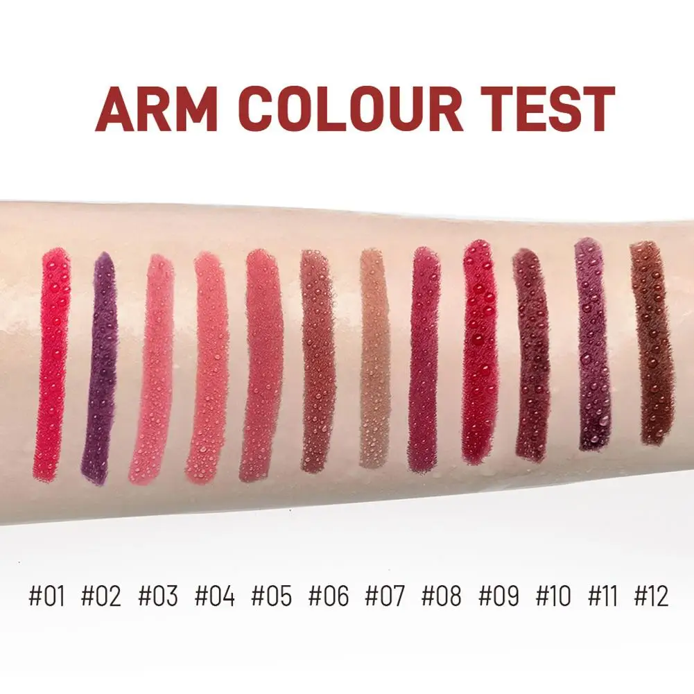 12pcs Lip Liner Pencil Set Matte Lipliner Pencil Lipstick Waterproof Long Lasting Lipstick Pen Lip Tint Cosmetics ﻿