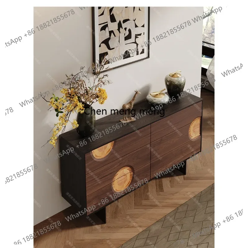 

E136Italian minimalist, six-chest cabinet, antique living room decorative storage cabinet, French retro, storage side cabinet