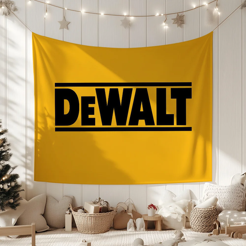 Brand D-DewalT-T Logo Flag For Garden Party Living Room Home Wall Decor Banner Bedroom Outdoor Tapestry