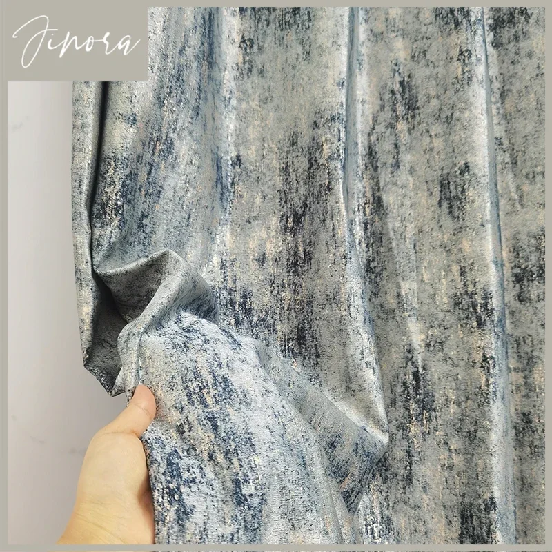 

High-precision Baroque Medieval Style Curtains Gold Wire Jacquard Blackout Atmospheric Curtains For Living Room Bedroom Dining