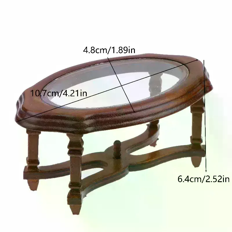 1/12 دمية محاكاة طاولة القهوة نموذج دمية غرفة المعيشة زخرفة الأثاث المشهد الصغير البناء الدعائم