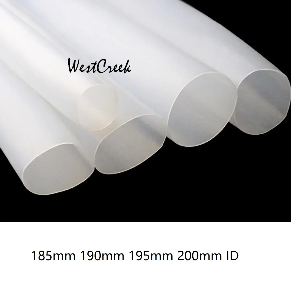 WESTCREEK 190 195 200mm translucence Silicone tube case silica gel soft joint mechanical splice hose connection silicone casing