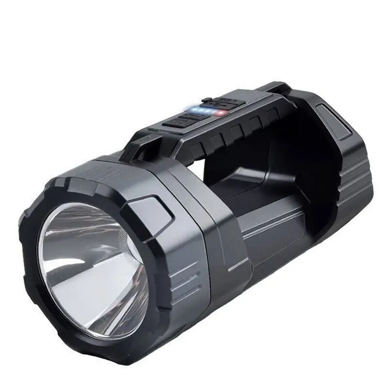 ABRW-LED Flashlight Powered By Solar Energy With COB Side Light For Outdoor Adventures For Camping Hiking Fishing