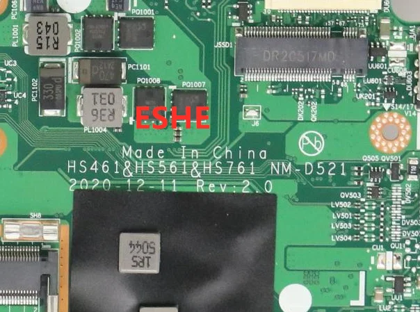 Placa base para portátil Lenovo IdeaPad 3-15ALC6 3-14ALC6 con R3 R5-5650u R7 AMD CPU 4G RAM HS461 HS561 HS761 NM-D521