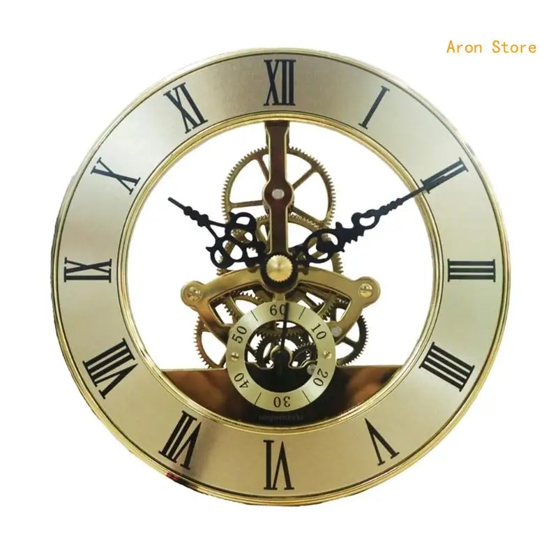

126mm Metal Quartzs Clock Insert Movement with Roman Numeral for Modern Decors H3CF