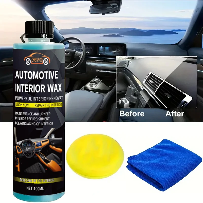 Car Interior Cleaning And Refurbishment To Restore Gloss, Plastic Restorer For Cars Ceramic Plastic Coating Car Dashboard, Door