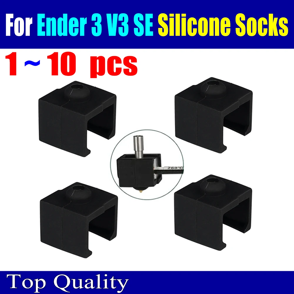 Siliconen Sokken Voor Ender 3 V3 Se Siliconen Sokken Voor Ender 3 V3 Se Verwarming Blok Cover Hotend Warmte Isolatie Case