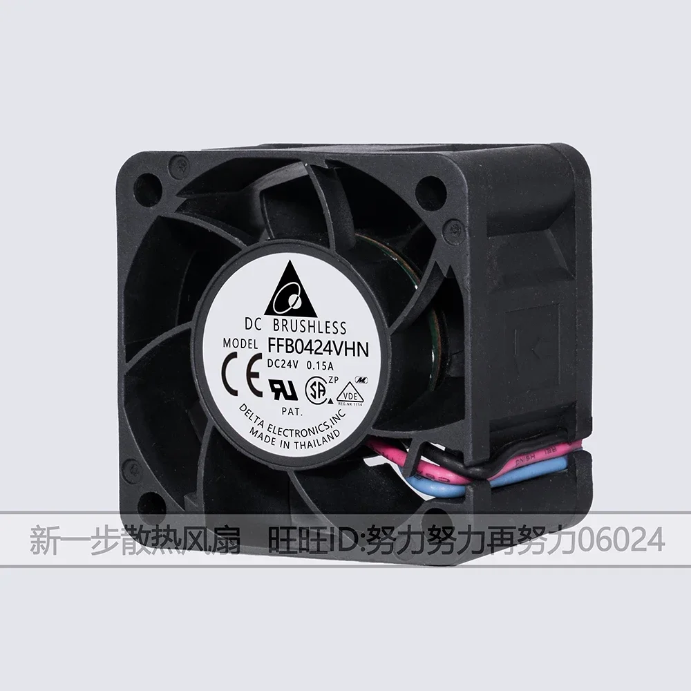 + Baru untuk Delta 4028 FFB0424VHN asli 24V 0,15A 4CM kipas pendingin frekuensi variabel 2 paket