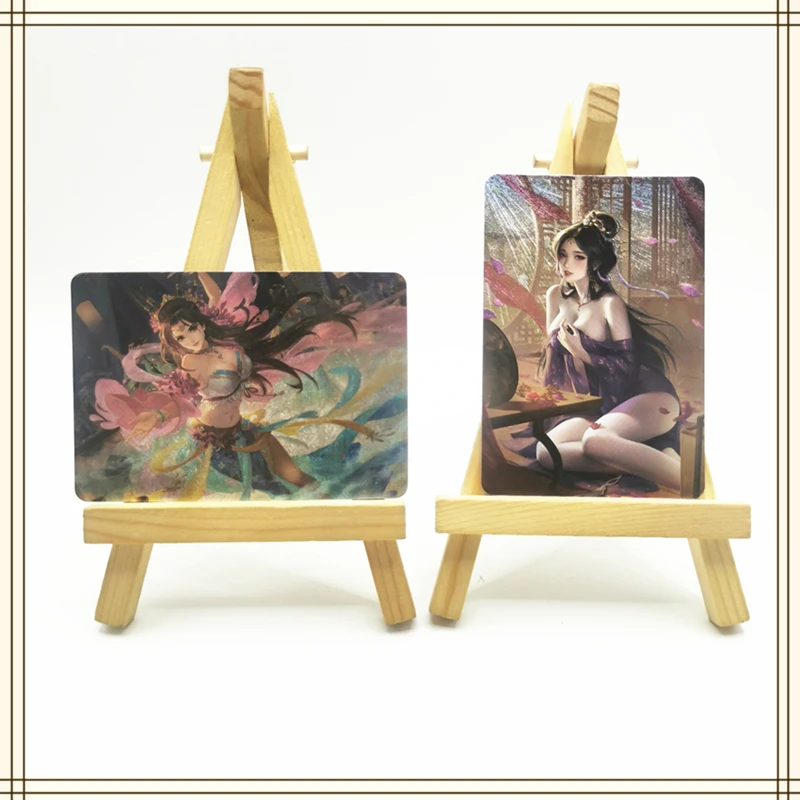 1Pcs/set Homemade Anime Cards Girl Character Series ACG Sexy Nude Cards Kawaii Toys Gifts Games Comics Collection Cards