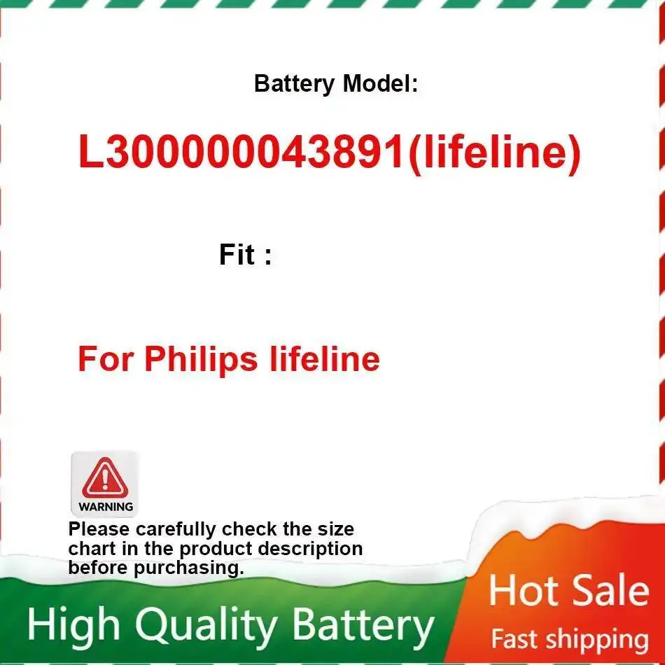 

Аккумулятор для устройства аварийного вызова 920 мАч для Philips lifeline L 300000043891 (лифелин) долговечный и сменный аккумулятор